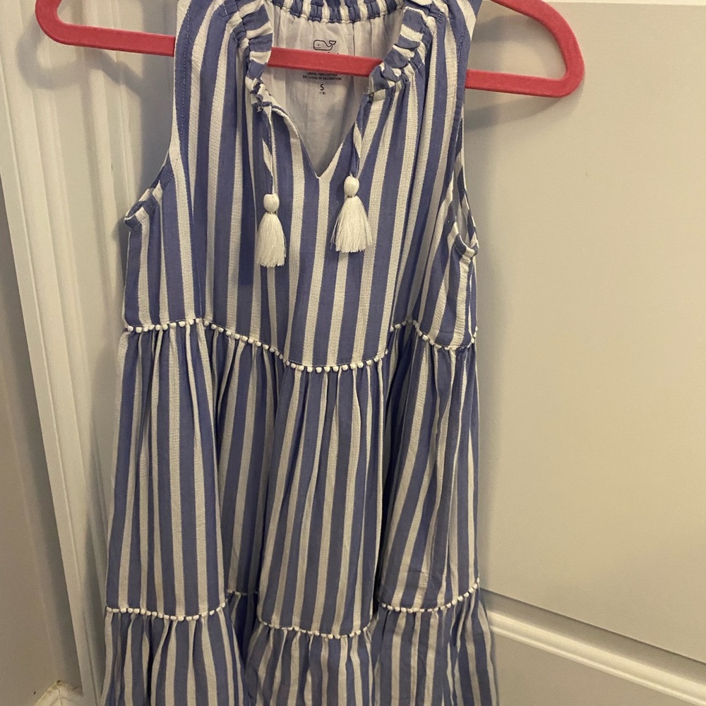 Vineyard Vines Blue and White Striped Kids Dress